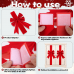 Kafeli 8 Pcs Large Red Velvet Christmas Bows for Cabinet Door Kitchen Decor
