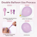 Hot Pink Purple Balloons Arch Kit, Double Stuffed Lavender Lilac Dusty Purple Pink Mauve Peach Coral Balloon Garland for Butterfly Birthday Wedding Baby Shower Tea Party Decorations