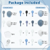 Dusty Blue White Balloon Arch, Dourble Stuffed Slate Light Baby Blue Balloons Garland for Birthday Wedding graduation Baby Shower Gender Reveal Party Boho Bridal Decoratioons Dusty Blue White Balloon Arch, Dourble Stuffed Slate Light Baby Blue Balloons Garland for Birthday Wedding graduation Baby Shower Gender Reveal Party Boho Bridal Decoratioons