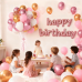 Pink and White Balloons Set, 60pcs 12inch Matte Light Pink White Metallic Pink Confetti Gold Latex Balloons with Pink Ribbon for Birthday Wedding Party Bridal Showers Baby Showers Decoration Pink and White Balloons Set, 60pcs 12inch Matte Light Pink White Metallic Pink Confetti Gold Latex Balloons with Pink Ribbon for Birthday Wedding Party Bridal Showers Baby Showers Decoration