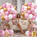 Pink and White Balloons Set, 60pcs 12inch Matte Light Pink White Metallic Pink Confetti Gold Latex Balloons with Pink Ribbon for Birthday Wedding Party Bridal Showers Baby Showers Decoration Pink and White Balloons Set, 60pcs 12inch Matte Light Pink White Metallic Pink Confetti Gold Latex Balloons with Pink Ribbon for Birthday Wedding Party Bridal Showers Baby Showers Decoration