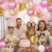 Pink and White Balloons Set, 60pcs 12inch Matte Light Pink White Metallic Pink Confetti Gold Latex Balloons with Pink Ribbon for Birthday Wedding Party Bridal Showers Baby Showers Decoration Pink and White Balloons Set, 60pcs 12inch Matte Light Pink White Metallic Pink Confetti Gold Latex Balloons with Pink Ribbon for Birthday Wedding Party Bridal Showers Baby Showers Decoration
