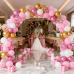 Pink and White Balloons Set, 60pcs 12inch Matte Light Pink White Metallic Pink Confetti Gold Latex Balloons with Pink Ribbon for Birthday Wedding Party Bridal Showers Baby Showers Decoration Pink and White Balloons Set, 60pcs 12inch Matte Light Pink White Metallic Pink Confetti Gold Latex Balloons with Pink Ribbon for Birthday Wedding Party Bridal Showers Baby Showers Decoration