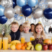 Navy Blue Balloons and Silver Balloons Set, 60 Pack 12In Metallic Blue Silver Confetti Balloons and Pearl Dark Blue Latex Balloons for Baby Shower Wedding Graduation Anniversary Wedding Decorations Navy Blue Balloons and Silver Balloons Set, 60 Pack 12In Metallic Blue Silver Confetti Balloons and Pearl Dark Blue Latex Balloons for Baby Shower Wedding Graduation Anniversary Wedding Decorations