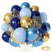 Navy Blue and Gold Balloons Kit, 60PCS 12 Inch Blue Balloons Includes Pearl Macaron Dark Blue Blue Metallic Gold Confetti Balloons for Wedding Baby Shower Birthday Decorations. Navy Blue and Gold Balloons Kit, 60PCS 12 Inch Blue Balloons Includes Pearl Macaron Dark Blue Blue Metallic Gold Confetti Balloons for Wedding Baby Shower Birthday Decorations.