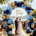 Navy Blue and Gold Balloons Kit, 60PCS 12 Inch Blue Balloons Includes Pearl Macaron Dark Blue Blue Metallic Gold Confetti Balloons for Wedding Baby Shower Birthday Decorations. Navy Blue and Gold Balloons Kit, 60PCS 12 Inch Blue Balloons Includes Pearl Macaron Dark Blue Blue Metallic Gold Confetti Balloons for Wedding Baby Shower Birthday Decorations.