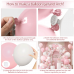 Pink and White Balloon Arch Kit, Pastel Balloon Garland with Dusty Light Metallic Pink Matte White Balloons and Clear Balloons for Birthday Bridal Shower Wedding Party Decorations Pink and White Balloon Arch Kit, Pastel Balloon Garland with Dusty Light Metallic Pink Matte White Balloons and Clear Balloons for Birthday Bridal Shower Wedding Party Decorations