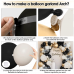 Black Gold Balloon Arch Kit, Matte Black Sand white Balloons Garland with Chrome Gold and Clear Balloons for Birthday Party Graduation Wedding New Year Eve Decorations