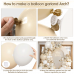 White and Gold Balloon Arch Kit, Gold and White Balloon Garland with White Gold Sand Balloons for Wedding Bridal Shower Birthday Party Decorations White and Gold Balloon Arch Kit, Gold and White Balloon Garland with White Gold Sand Balloons for Wedding Bridal Shower Birthday Party Decorations