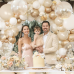 White and Gold Balloon Arch Kit, Gold and White Balloon Garland with White Gold Sand Balloons for Wedding Bridal Shower Birthday Party Decorations White and Gold Balloon Arch Kit, Gold and White Balloon Garland with White Gold Sand Balloons for Wedding Bridal Shower Birthday Party Decorations