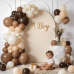 Brown Neutral Balloon Arch Kit, Brown Balloons with Nude Tan Brown Beige Latex Balloons and Coffee Brown Balloons for Birthday Cowboy Party Wedding Engagement Decorations