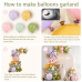 Dusty Green Pink and Purple Balloons Arch Kit , Pastel Balloon Arch Kit with Dusty Olive Green Light Pink Purple  Mustard Yellow Balloons for Wildflower Graden Fairy Birthday Tea Party Decoration