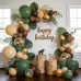 Sage Green Brown Balloons Arch Kit, Woodland Safari Balloon Arch Kit with Sage Green Dark Brown Nude Metallic Gold Confetti Latex Balloons Garland for Birthday Party Jungle Dinosaur Forest Green Decorations Sage Green Brown Balloons Arch Kit, Woodland Safari Balloon Arch Kit with Sage Green Dark Brown Nude Metallic Gold Confetti Latex Balloons Garland for Birthday Party Jungle Dinosaur Forest Green Decorations