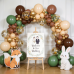 Sage Green Brown Balloons Arch Kit, Woodland Safari Balloon Arch Kit with Sage Green Dark Brown Nude Metallic Gold Confetti Latex Balloons Garland for Birthday Party Jungle Dinosaur Forest Green Decorations Sage Green Brown Balloons Arch Kit, Woodland Safari Balloon Arch Kit with Sage Green Dark Brown Nude Metallic Gold Confetti Latex Balloons Garland for Birthday Party Jungle Dinosaur Forest Green Decorations