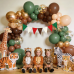Sage Green Brown Balloons Arch Kit, Woodland Safari Balloon Arch Kit with Sage Green Dark Brown Nude Metallic Gold Confetti Latex Balloons Garland for Birthday Party Jungle Dinosaur Forest Green Decorations Sage Green Brown Balloons Arch Kit, Woodland Safari Balloon Arch Kit with Sage Green Dark Brown Nude Metallic Gold Confetti Latex Balloons Garland for Birthday Party Jungle Dinosaur Forest Green Decorations