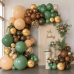 Sage Green Brown Balloons Arch Kit, Woodland Safari Balloon Arch Kit with Sage Green Dark Brown Nude Metallic Gold Confetti Latex Balloons Garland for Birthday Party Jungle Dinosaur Forest Green Decorations Sage Green Brown Balloons Arch Kit, Woodland Safari Balloon Arch Kit with Sage Green Dark Brown Nude Metallic Gold Confetti Latex Balloons Garland for Birthday Party Jungle Dinosaur Forest Green Decorations