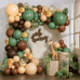 Sage Green Brown Balloons Arch Kit, Woodland Safari Balloon Arch Kit with Sage Green Dark Brown Nude Metallic Gold Confetti Latex Balloons Garland for Birthday Party Jungle Dinosaur Forest Green Decorations Sage Green Brown Balloons Arch Kit, Woodland Safari Balloon Arch Kit with Sage Green Dark Brown Nude Metallic Gold Confetti Latex Balloons Garland for Birthday Party Jungle Dinosaur Forest Green Decorations