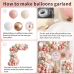 Dusty Pink White Beige Gold Balloons arch kit, Confetti, Latex, Party Decor Dusty Pink White Beige Gold Balloons arch kit, Confetti, Latex, Party Decor