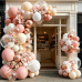 Dusty Pink White Beige Gold Balloons arch kit, Confetti, Latex, Party Decor Dusty Pink White Beige Gold Balloons arch kit, Confetti, Latex, Party Decor