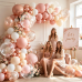Dusty Pink White Beige Gold Balloons arch kit, Confetti, Latex, Party Decor Dusty Pink White Beige Gold Balloons arch kit, Confetti, Latex, Party Decor