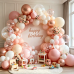Dusty Pink White Beige Gold Balloons arch kit, Confetti, Latex, Party Decor Dusty Pink White Beige Gold Balloons arch kit, Confetti, Latex, Party Decor